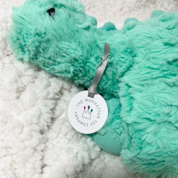 Manhattan Toy Little Jurassics Chomp Dinosaur Plush Mint Green Stuffed Animal - Picture 5 of 7